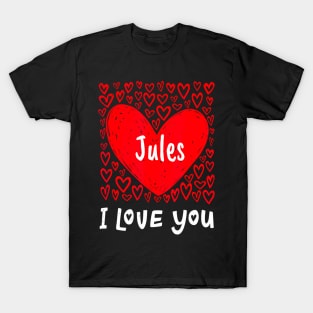 Jules , My Heart Belongs To Jules Personalized T-Shirt